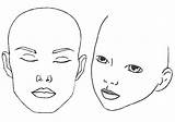 Face Outline Template Blank Makeup Drawing Printable Painting Human Paint Charts Templates Clipart Cliparts Faces Chart Print Facial Vidalondon Stencils sketch template