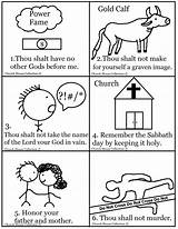 Commandments Printable Commandment Kids Craft Coloringhome Thou Shalt sketch template
