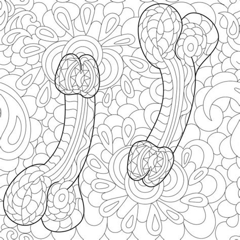 Hand Drawn Seamless Pattern With Flowers And Leaves For Adult Anti