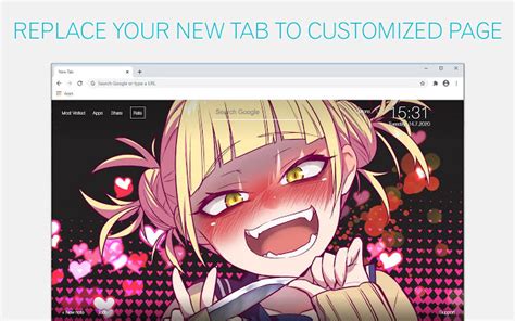 mha himiko toga backgrounds hd custom new tab chrome web