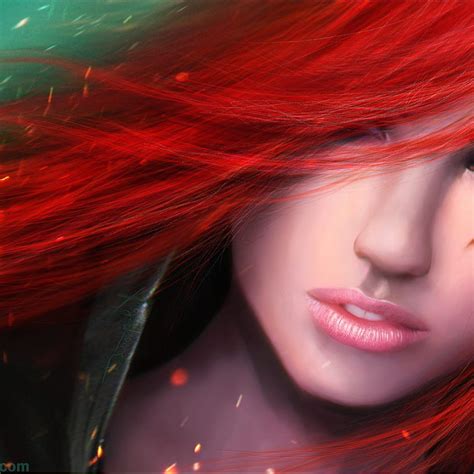 green eyes red hairs fantasy beautiful girl  hd phone wallpaper pxfuel
