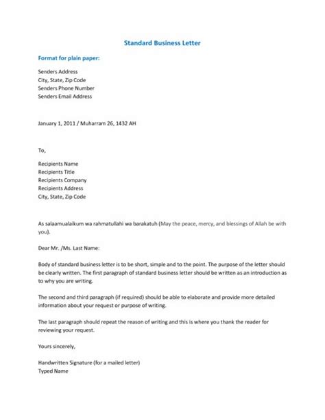 business closing letter template business