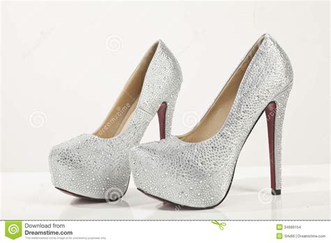 White Silver Heels Heel Direct