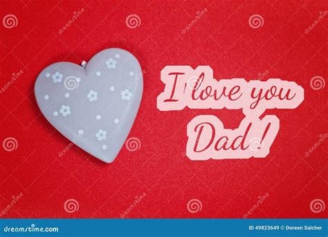 greeting card  love  dad stock image image  postcard fathers