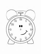 Coloring Pages Clock Printable sketch template
