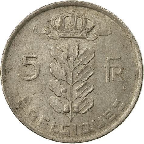coin belgium  francs  frank  vf  copper