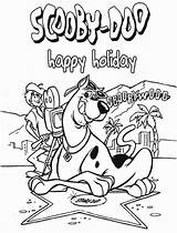 Coloring Pages Scooby Doo Cartoon Happy Color Choose Board Sheets Colouring Holidays sketch template