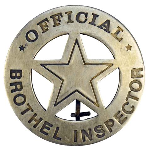 official brothel inspector badge  medieval collectibles