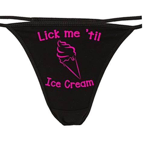 Buy Knaughty Knickers Lick Me Till Ice Cream Thong Underwear Lick