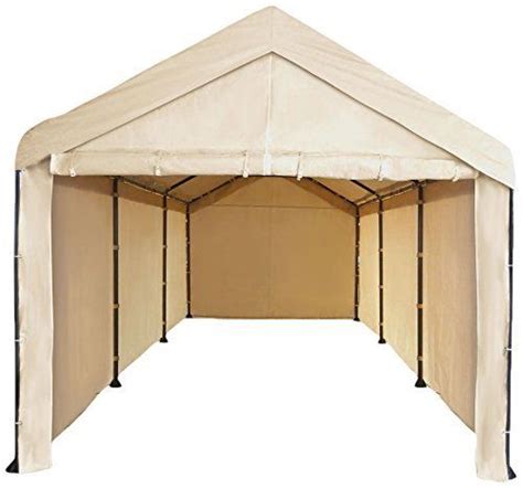 leg portable carport outdoor party sun shade shelter tan heavy duty lupongovph