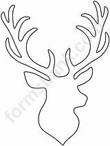 Stag Head Pattern Pdf Template Printable Advertisement sketch template