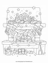 Christmas Coloring Pages Chimney Primarygames Pdf sketch template