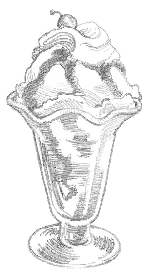 ice cream sundae ice cream art ice cream sundae ice cream cone drawing