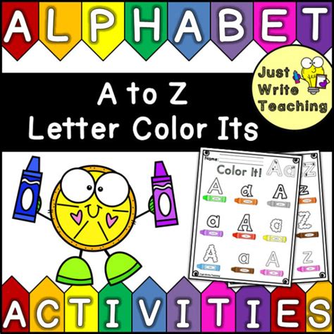 letter color  alphabet activities   teachers