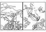 Travel Coloring Pages Diving Biycle Printable Large Edupics sketch template