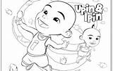 Upin Ipin Coloring Pages Book Mewarnai Cartoon Anime Complete Colouring Kids Printable Coloringpagesfortoddlers Kunjungi Family sketch template