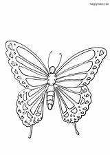Schmetterling Einfacher Ausmalbild sketch template