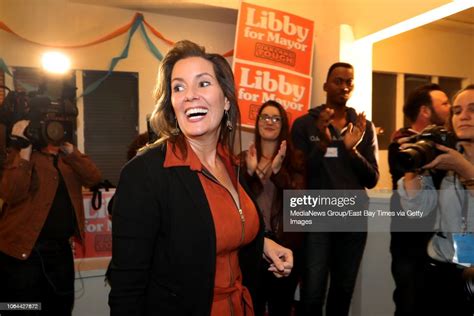 Oakland Mayor Libby Schaaf Arrives At Her Campaign Headquarters As