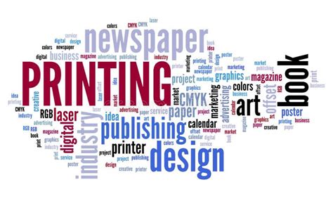 printing word cloud stock vector illustration  advertising
