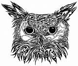 Tribal Owl Dessins Fantastiques Deviantart Tattoo Random sketch template