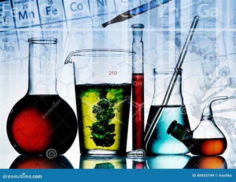 assorted laboratory glassware equipment stock image image of glass
