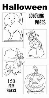Coloring Halloween Sheets Pages Colouring Kids Printable Fall Adult Holidays Raisingourkids sketch template