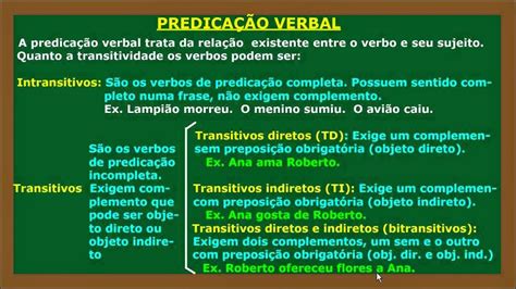 lingua portuguesa  sociedade predicacao verbal ou transitividade verbal
