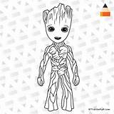 Groot Drawing Draw Teenager Galaxy Guardians Drawings Coloring Pages Marvel Avengers Letsdrawkids Superhero Line Kids Do Characters sketch template