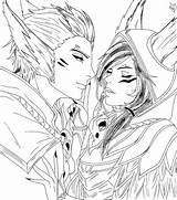 Xayah Rakan Legends League Coloring Pages Choose Board Draw Drawing sketch template