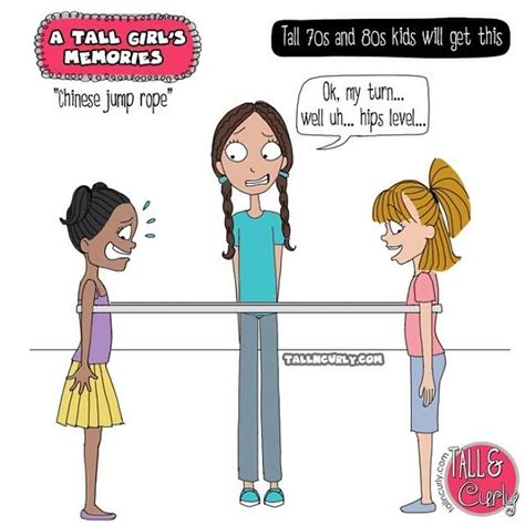 artist draws comics about her life and the struggles of being a tall