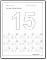 Counting Trace Softschools Handwriting sketch template