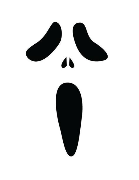 ghost face template printable customize  print