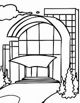 Mall Coloring Pages Neighborhood Shoping Color Getcolorings Getdrawings sketch template