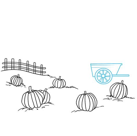 draw  pumpkin patch  easy drawing tutorial easy