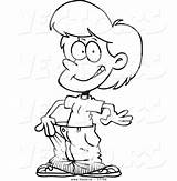 Loose Clipart Cartoon Coloring Clipground Displaying Pants Vector Woman Her Outlined Clip sketch template