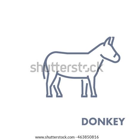 donkey outline stock  royalty  images vectors shutterstock