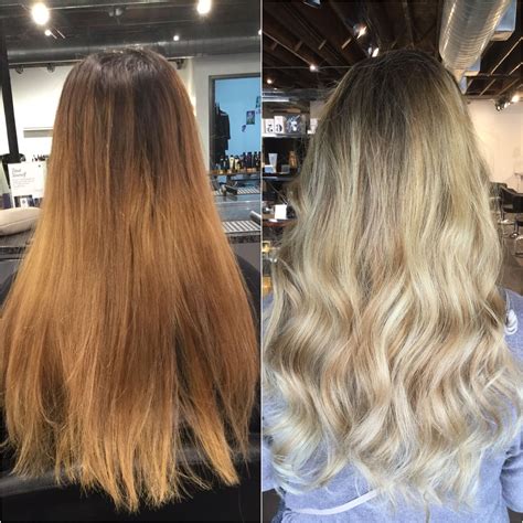 Before And After Hair Color Blonde Hair Before And After Second