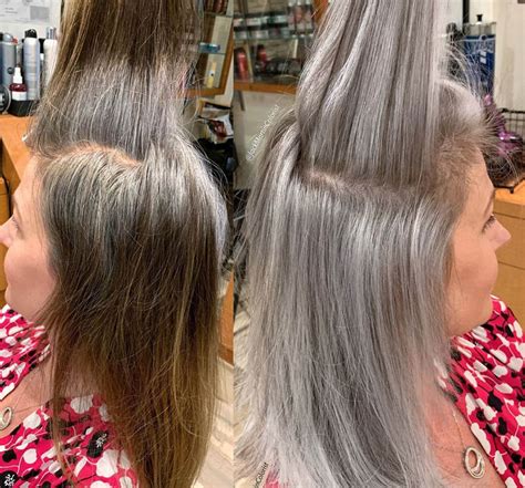 hairstylist shares gorgeous   people embracing  gray hair