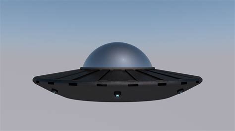 model ufo flying saucer vr ar  poly cgtrader