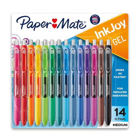 buy paper mate gel pens inkjoy pens medium point assorted