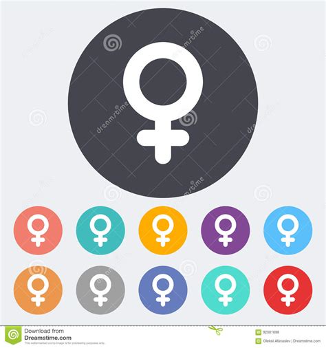 female gender sign stock vector illustration  human