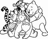 Coloring Friends Animal Hug Pages Cartoon Wecoloringpage Drawings 08kb 2507 sketch template