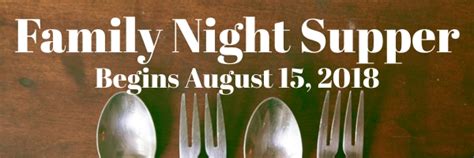coming  family night suppers st paul united methodist church
