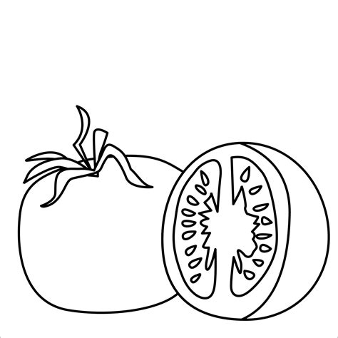 tomatoes coloring pages coloringbay