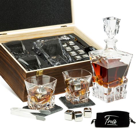 whiskey  cubes decanter gift set frolk bar gift sets