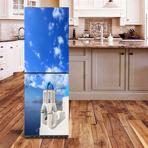 yazi fridge door cover wall sticker pvc mural kitchen refrigerator decor decal ebay