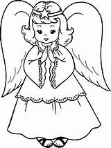 Coloring Angel Pages Angels Printable Christmas Coloringme Print Baby Anime sketch template