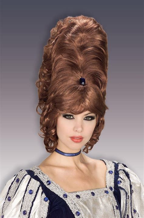 60 s 70 s retro beehive wig tall hair victorian queen western costume