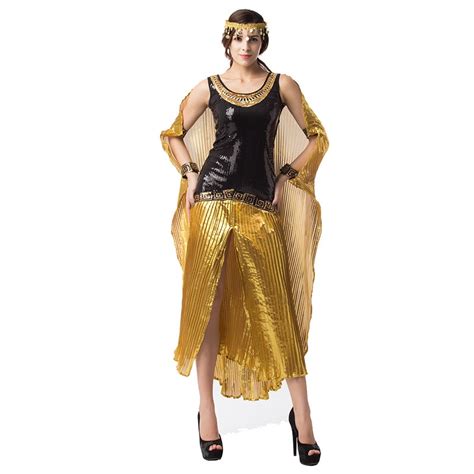 Sexy Halloween Costumes Cleopatra Costume Full Sequin