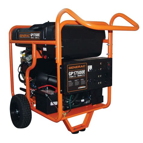 generac  watt gasoline powered electric start portable generator   home depot